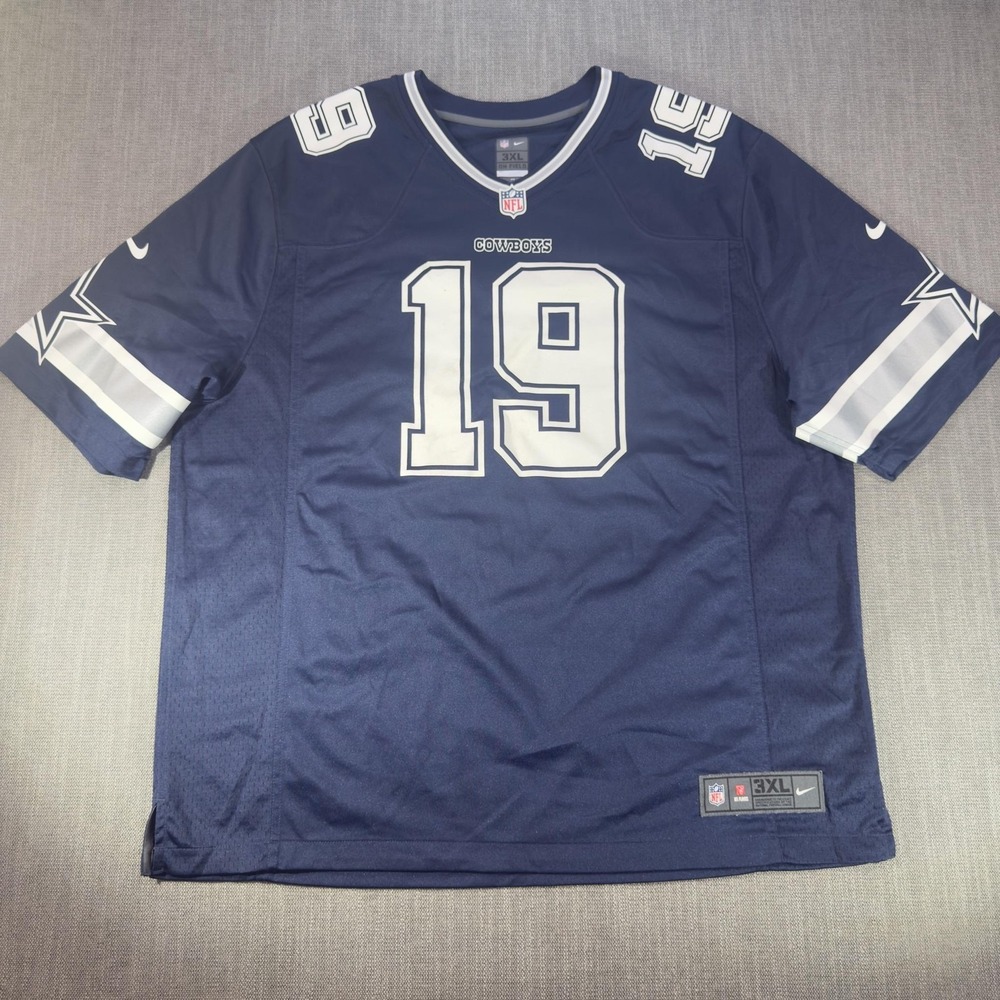 Dallas Cowboys Jersey Mens 3XL Blue NFL Football Amari Cooper 19 Nike On Field